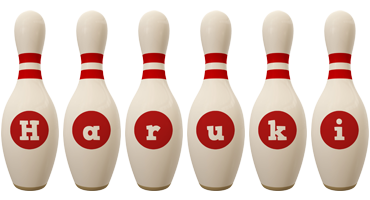 Haruki bowling-pin logo