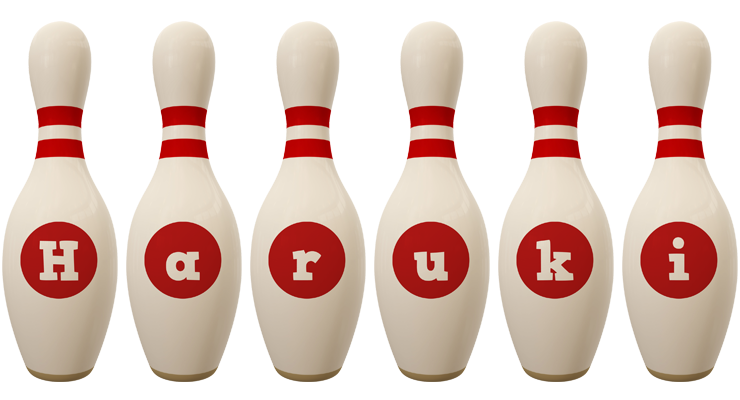 Haruki bowling-pin logo