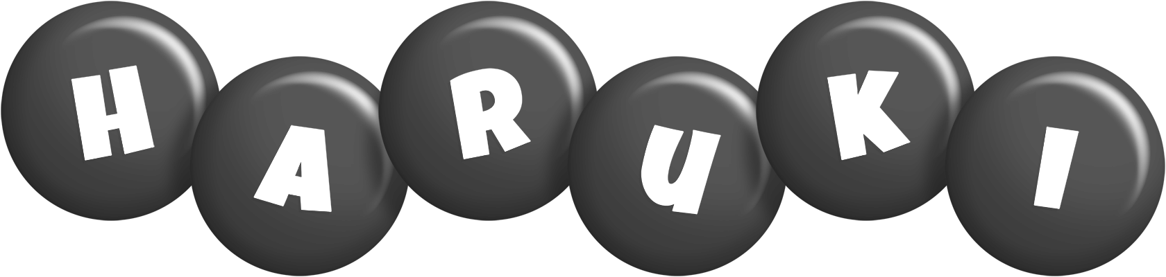 Haruki candy-black logo