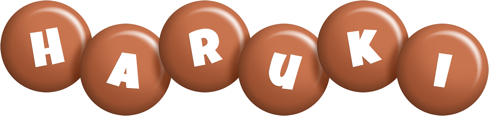 Haruki candy-brown logo