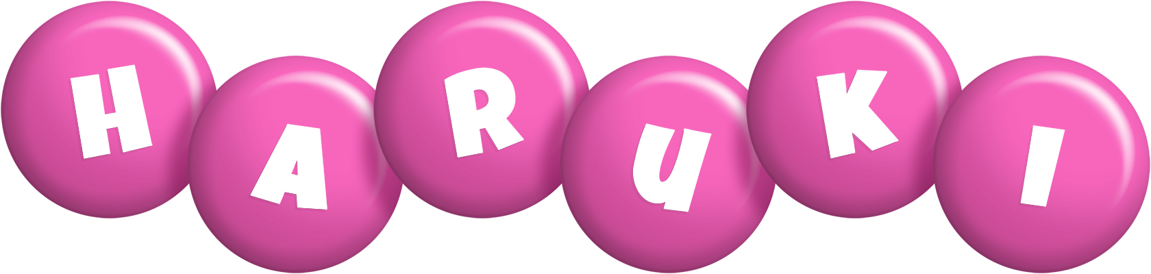 Haruki candy-pink logo