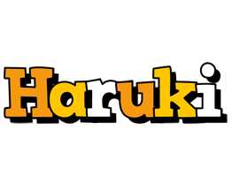 Haruki cartoon logo