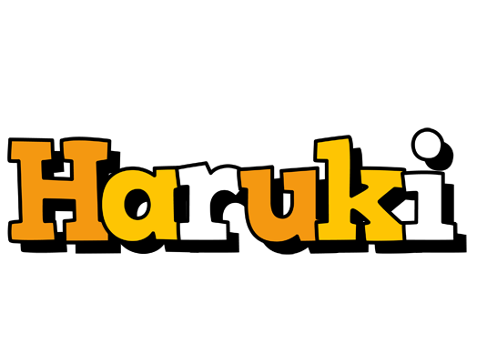 Haruki cartoon logo