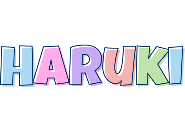 Haruki pastel logo