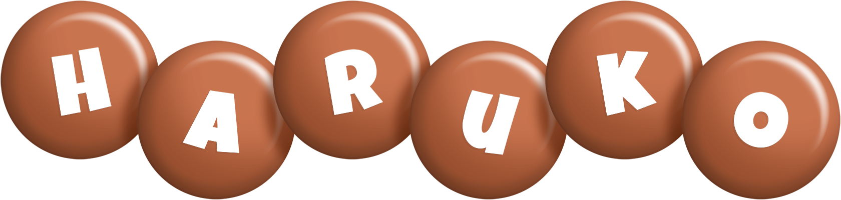 Haruko candy-brown logo