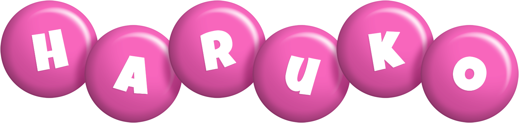 Haruko candy-pink logo