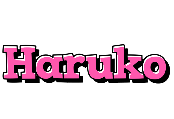 Haruko girlish logo