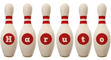 Haruto bowling-pin logo