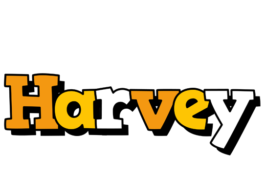Harvey cartoon logo