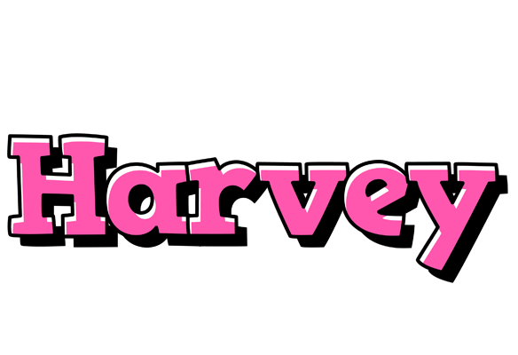 Harvey girlish logo