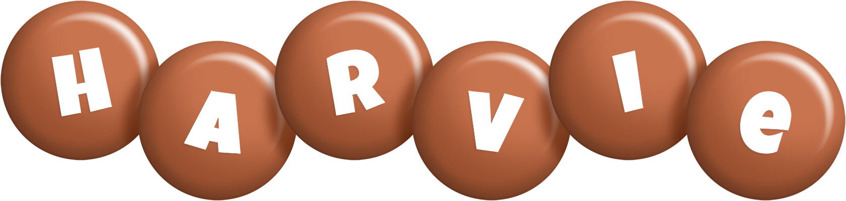 Harvie candy-brown logo