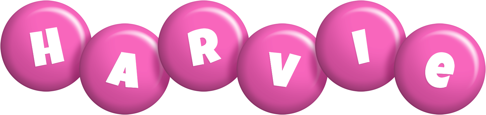 Harvie candy-pink logo