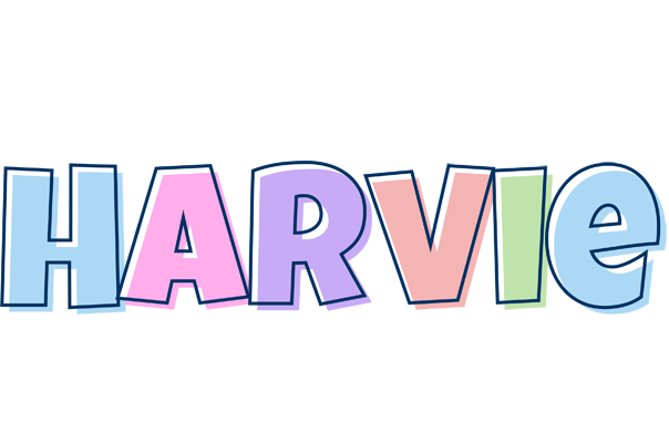 Harvie pastel logo