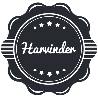 Harvinder badge logo