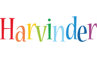 Harvinder birthday logo
