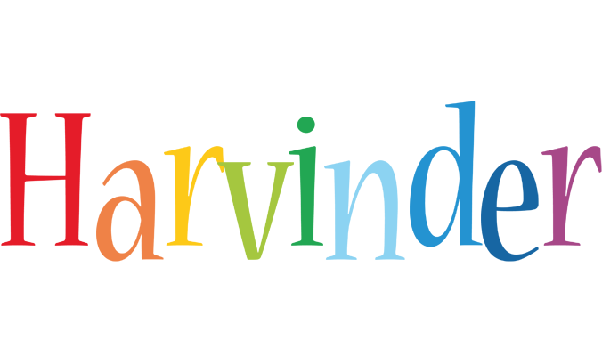 Harvinder birthday logo