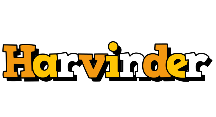 Harvinder cartoon logo
