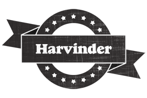 Harvinder grunge logo