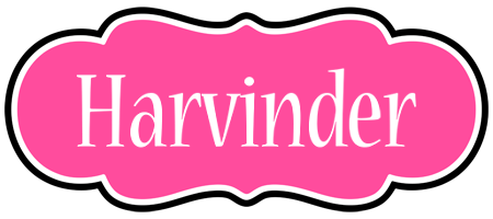Harvinder invitation logo