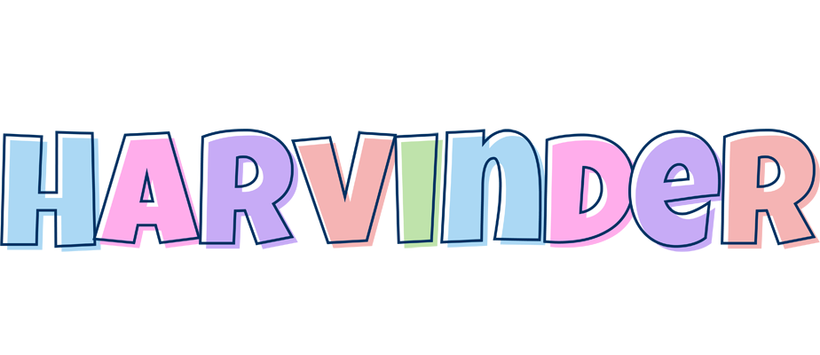 Harvinder pastel logo