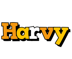 Harvy cartoon logo