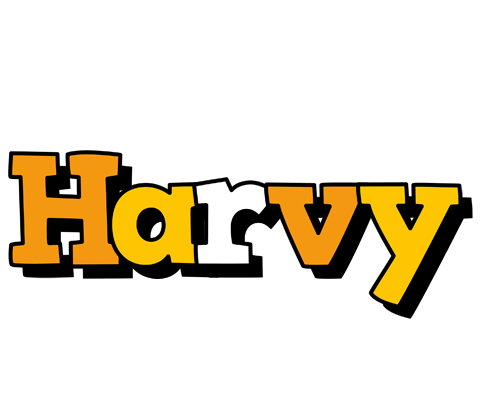 Harvy cartoon logo
