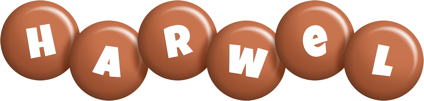 Harwel candy-brown logo