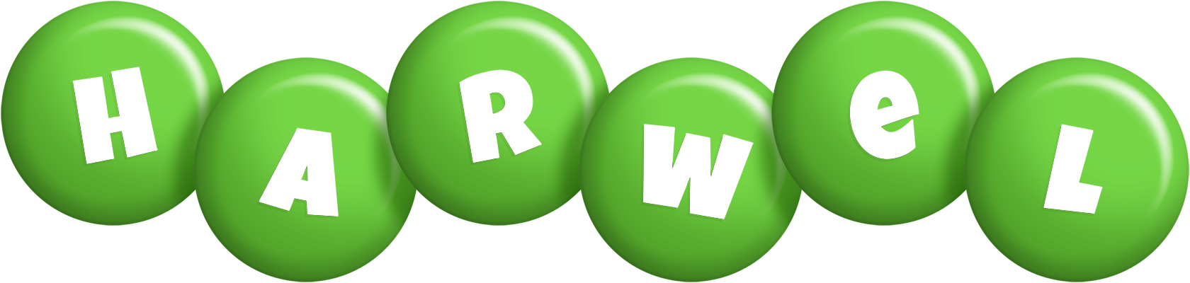 Harwel candy-green logo