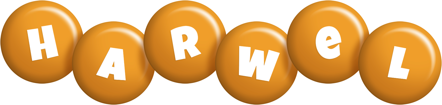Harwel candy-orange logo