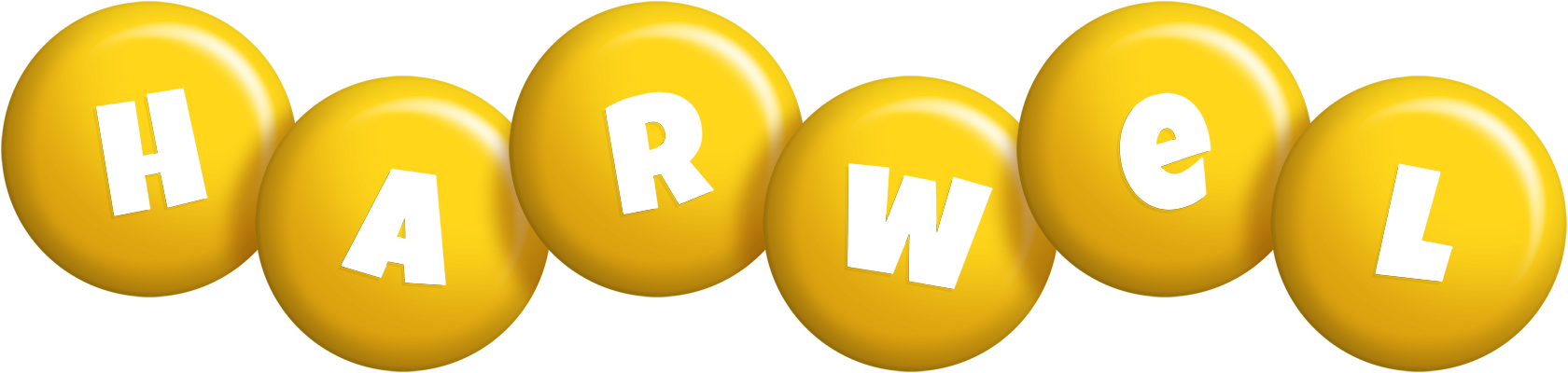 Harwel candy-yellow logo