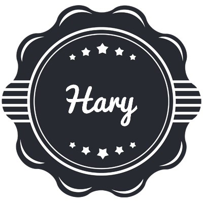 Hary badge logo