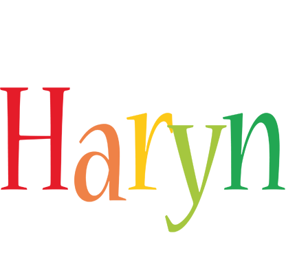 Haryn birthday logo
