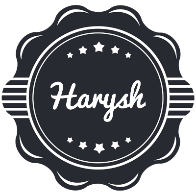 Harysh badge logo