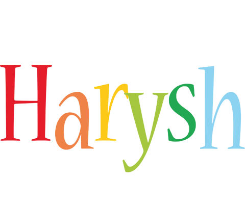 Harysh birthday logo