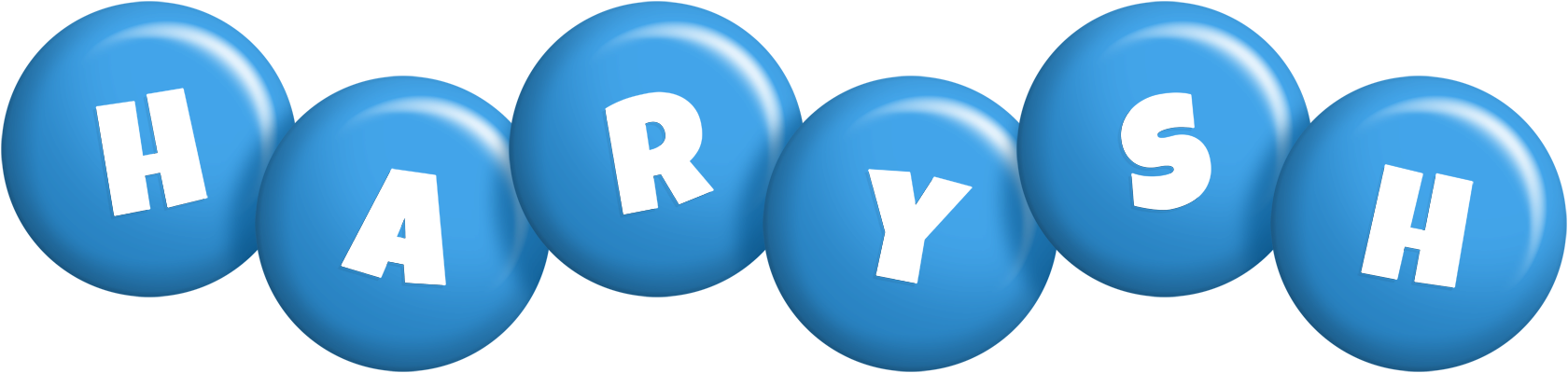 Harysh candy-blue logo