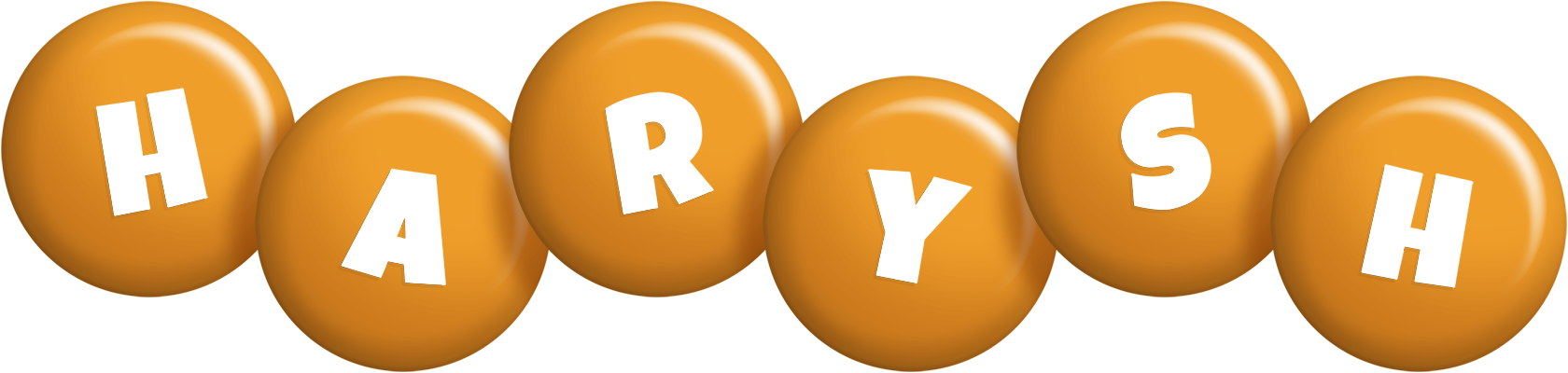 Harysh candy-orange logo