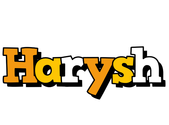 Harysh cartoon logo