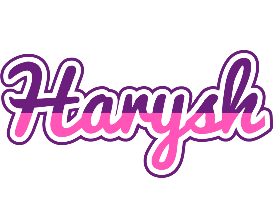 Harysh cheerful logo