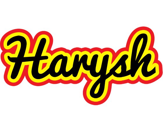 Harysh flaming logo