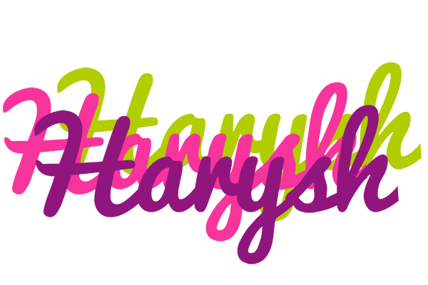 Harysh flowers logo
