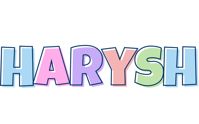Harysh pastel logo