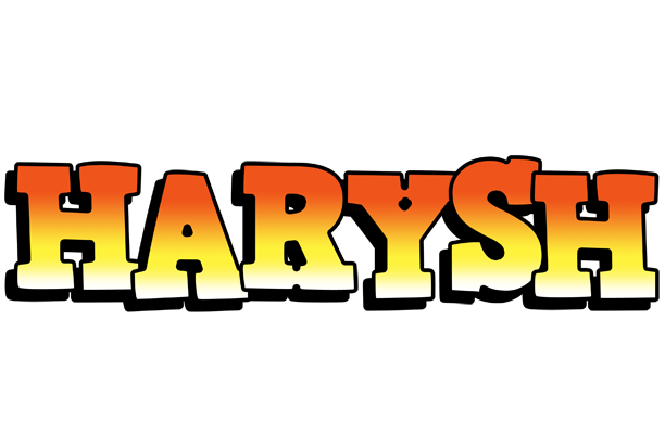 Harysh sunset logo