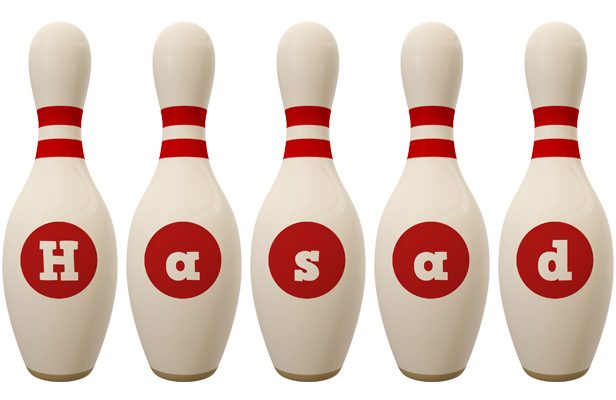 Hasad bowling-pin logo