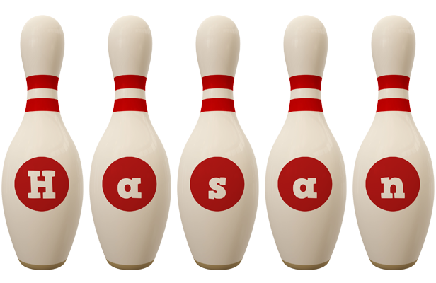 Hasan bowling-pin logo