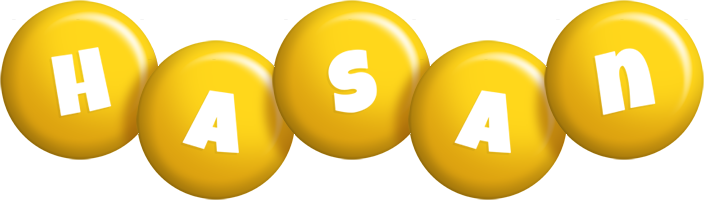 Hasan candy-yellow logo