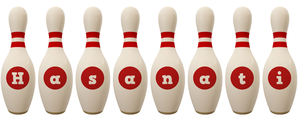 Hasanati bowling-pin logo