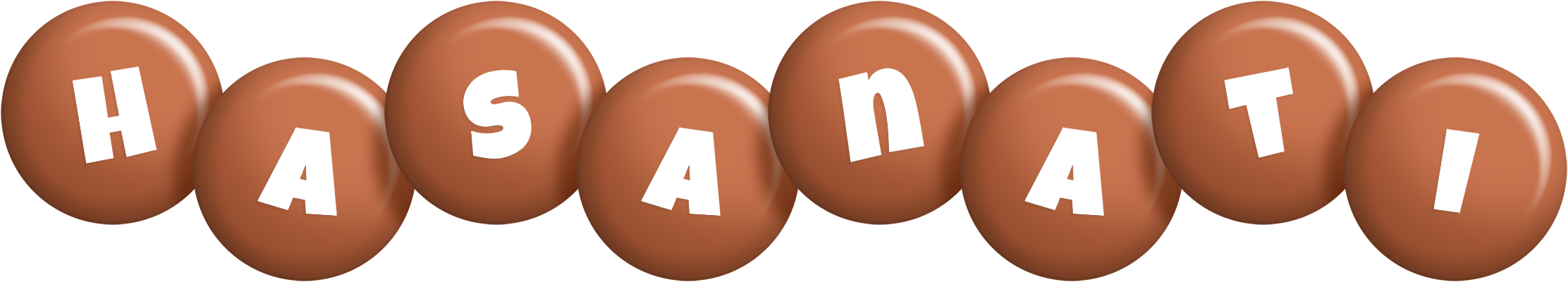 Hasanati candy-brown logo