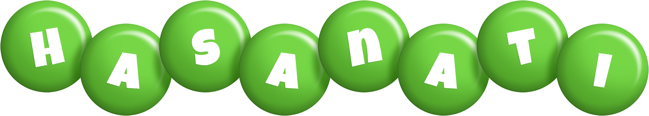 Hasanati candy-green logo