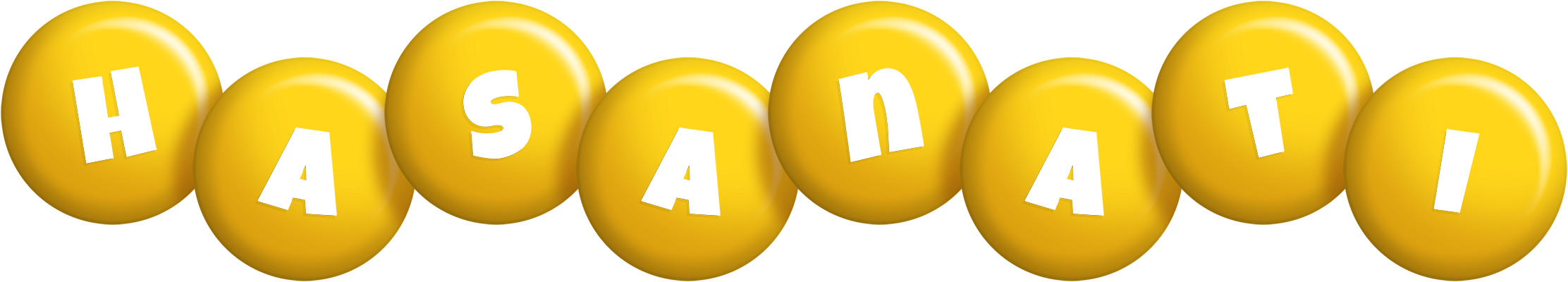 Hasanati candy-yellow logo