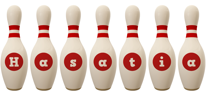 Hasatia bowling-pin logo